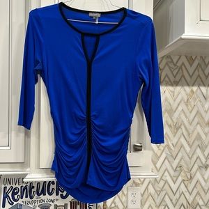 Royal blue three-quarter length sleeve tunic